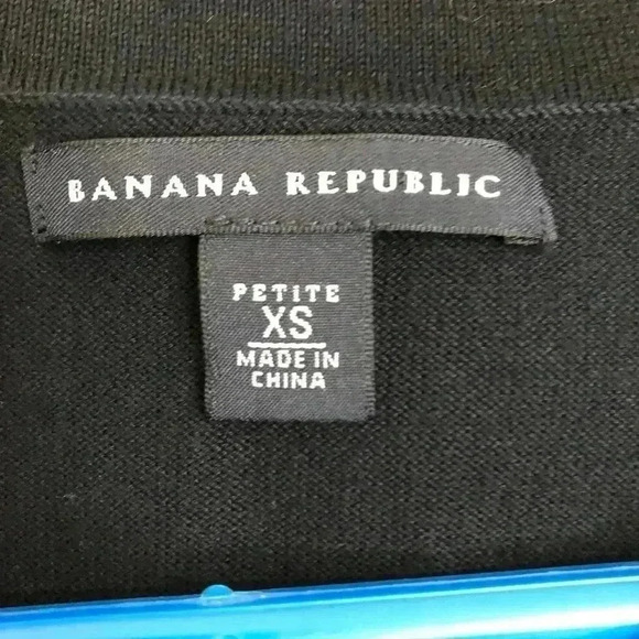 Banana Republic Black Cardigan Extra Small Petite - Picture 6 of 15